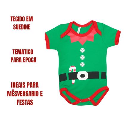 Imagem de Body de Bebê Temático Natal e Ano Novo Mesversário