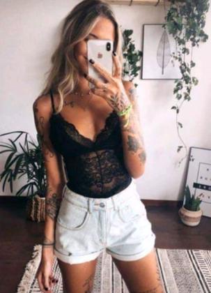 Imagem de Body De Renda Moda Lingerie Luxo Sensual Sem Bojo Combina Com Tudo Bore