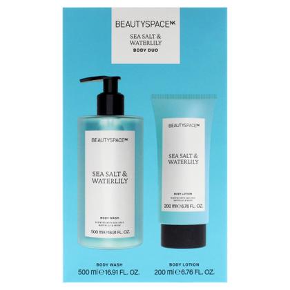 Imagem de Body Duo SpaceNk Beauty Space, sal marinho, nenúfar, 500 ml
