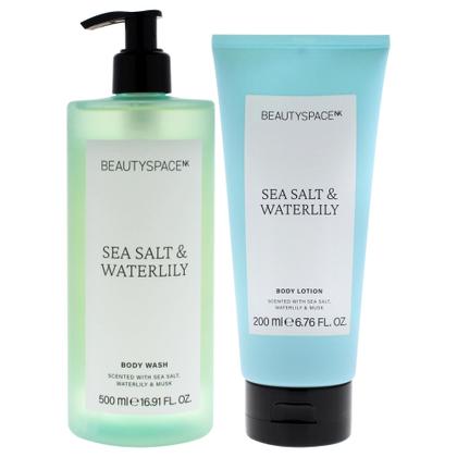 Imagem de Body Duo SpaceNk Beauty Space, sal marinho, nenúfar, 500 ml