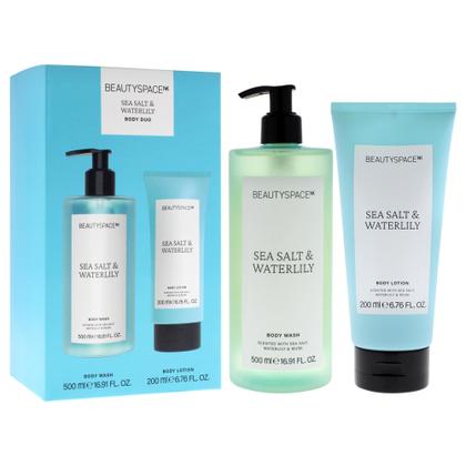Imagem de Body Duo SpaceNk Beauty Space, sal marinho, nenúfar, 500 ml