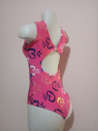 Imagem de Body estampado Rosa com Bojo em Suplex