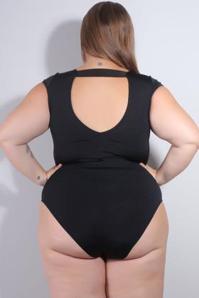 Imagem de Body Feminino Plus Size com Fecho Gancho no Fundo - Fitmoda 