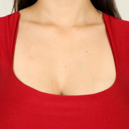 Imagem de Body Feminino Suplex Alça Larga Com Bojo Blogueira Tendência