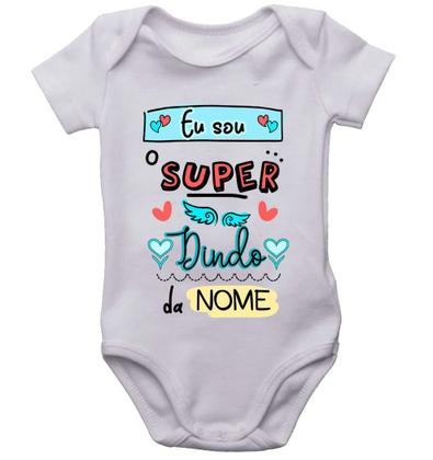 Imagem de Body infanitl, super dindo do nome personalizado menino