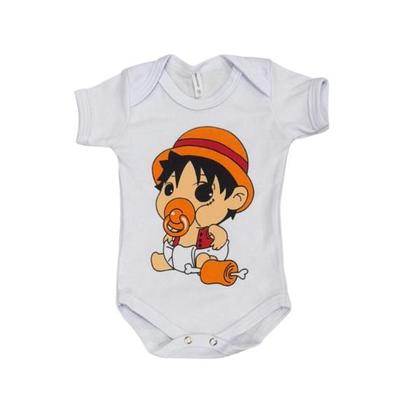 Imagem de Body infantil bebê one piece luffy baby com chapéu