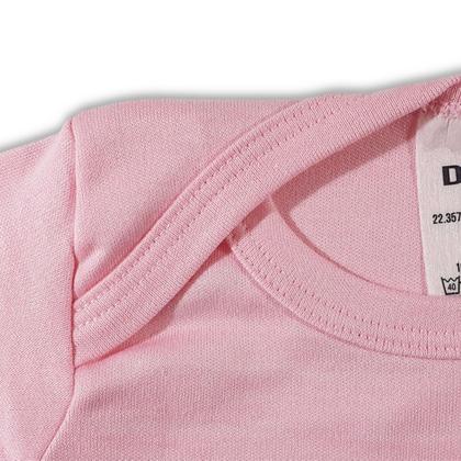 Imagem de Body infantil Manga longa Bebe Menina Tecido Suedine Personalizado Frase Minha Mamae É A Melhor Rosa 100 algodão Baby Deluxe