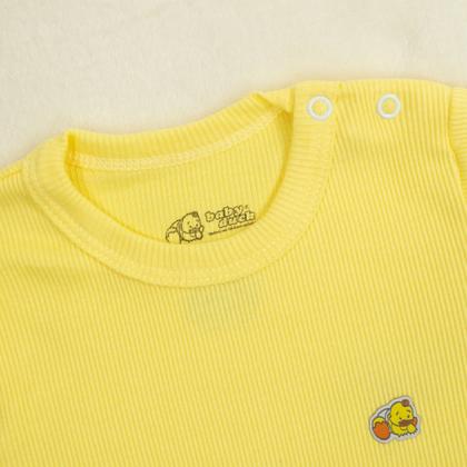 Imagem de Body Infantil Manga Longa em Malha Canelada - Baby Duck