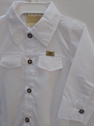 Imagem de Body Luxo Social Batizado Branco Bebê Menino Katita Rf 26140