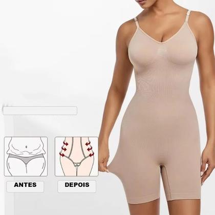 Imagem de Body Macaquinho Cinta Modeladora Modela Bumbum Conforto