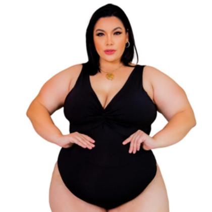 Imagem de Body Maio Feminino Costa Nua Alça Larga Moda Praia Plus Size