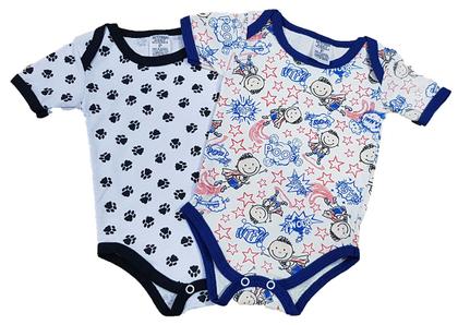 Imagem de Body Mijão Roupa Bebê Recém Nascido Estampada 4 Peças Algodão 