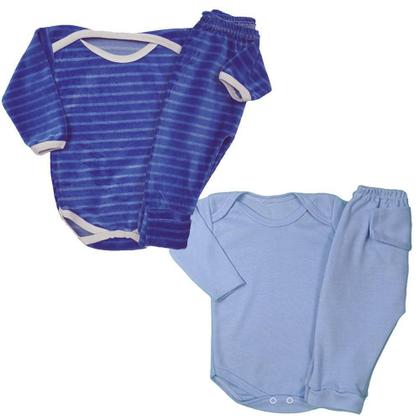 Imagem de Body Mijão Saída Maternidade Conjunto Kit 4 Pç Menino Menina