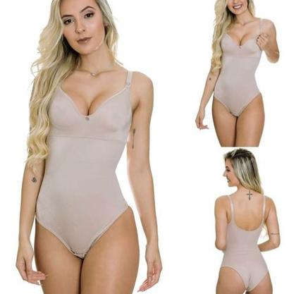 Imagem de Body Modelador Alta Compressão Pós Parto Com Bojo Cinta