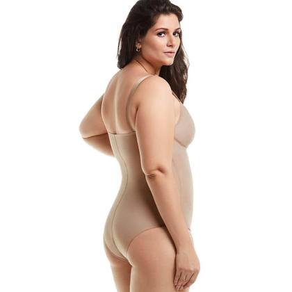 Imagem de Body Modelador Amamentação com Zíper Cetinete Mondress 305RE Plus Size