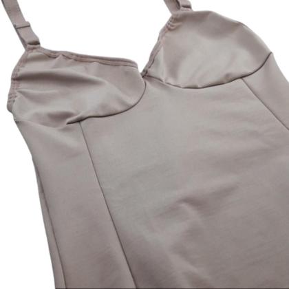 Imagem de Body Modelador Com Compressão Feminino Segunda Pele Cinta Suplex Sem Bojo Conforto Alça Reforçada