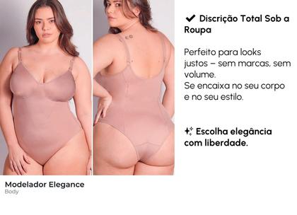 Imagem de Body Modelador Duloren Elegance Sem Bojo Compressão 113215