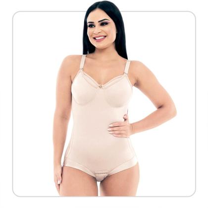 Imagem de Body Modelador Pós Part Amamentação Compressor Fechado Sem Abertura Alça Fina 
