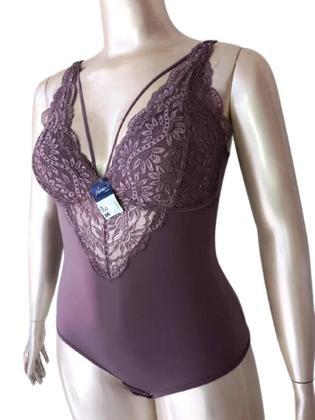 Imagem de Body Modelador Renda Plus Size Luxo Compressão