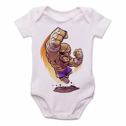 Imagem de body nenê criança roupa bebê Sagat Street Figther