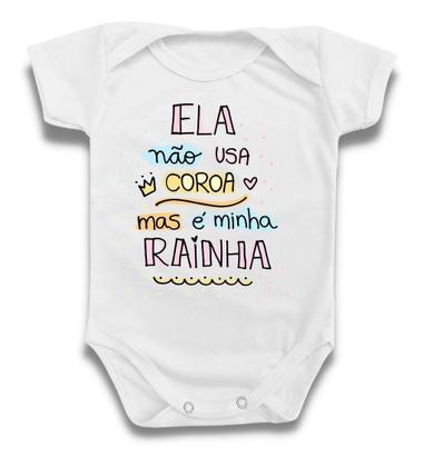 Imagem de Body Para Bebê Mãe Rainha Presente Meninos Meninas Gestante