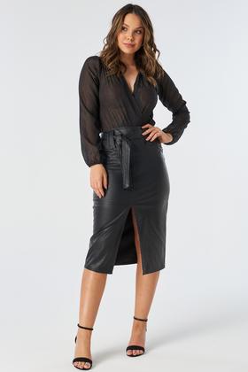 Imagem de Body PKS Manga Longa Fios Lurex Preto