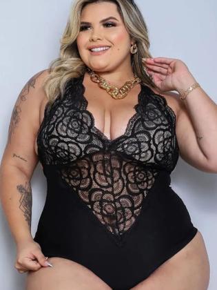 Imagem de Body plus size alcinha 