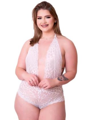 Imagem de Body Plus Size Decote Produndo Rendado XGG  Sensual