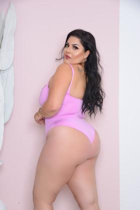 Imagem de Body Plus Size Franzindo Com Detalhe em Bijoux