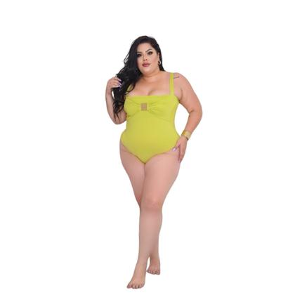Imagem de Body Plus Size Franzindo Com Detalhe em Bijoux