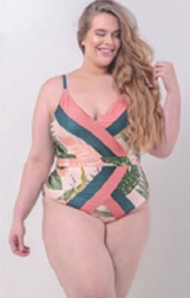 Imagem de Body Plus Size Maio Estampado Blogueira Papilloo