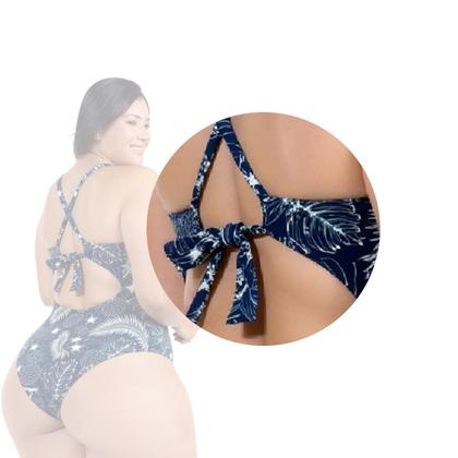 Imagem de Body Plus Size Praia Piscina Com Bojo Reforçado Estampado