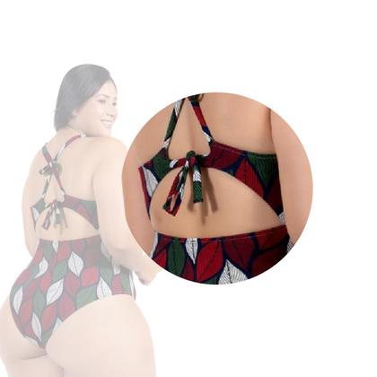 Imagem de Body Plus Size Praia Piscina Com Bojo Reforçado Estampado