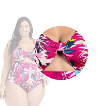 Imagem de Body Plus Size Praia Piscina Com Bojo Reforçado Estampado
