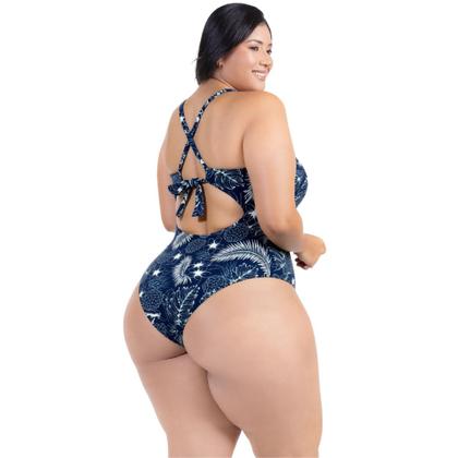 Imagem de Body Plus Size Praia Piscina Com Bojo Reforçado Estampado