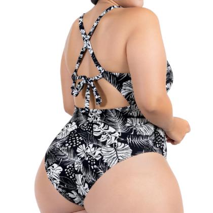 Imagem de Body Plus Size Praia Piscina Com Bojo Reforçado Estampado