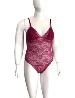 Imagem de Body Plus Size Rendado XGG Com Forro Confortável Sem Bojo Bore Renda Lindo Extra GG