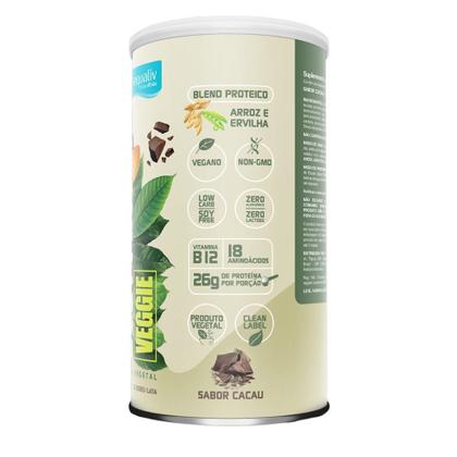 Imagem de Body Protein Veggie 418g - Sabor Cacau Proteina Vegetal - Equaliv