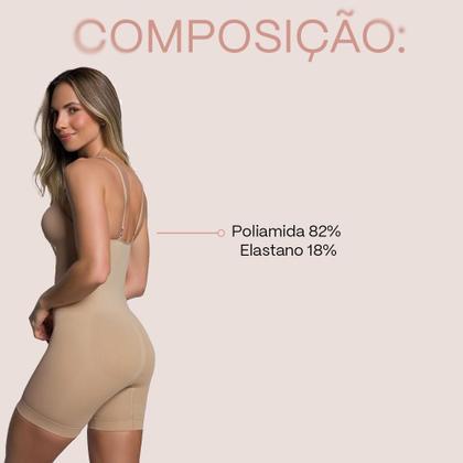 Imagem de Body Redutor Cinta S/ Costura Short Selene Alta Compressão
