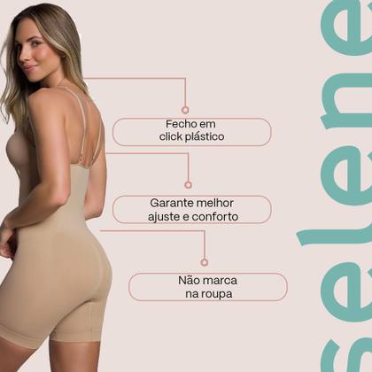 Imagem de Body Redutor Cinta S/ Costura Short Selene Alta Compressão