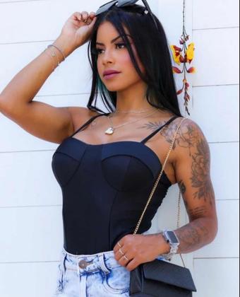 Imagem de Body Retro Colan Poliamida Moda Tendência Elegância Preto
