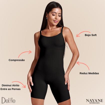 Imagem de Body Short Redulip Cinta Modeladora Feminina com Compressão Redutora e Bojo Soft Nayane Rodrigues