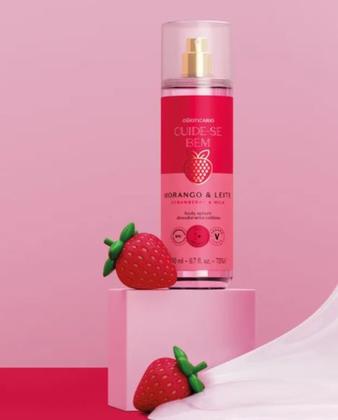 Imagem de Body Splash Colônia Cuide-se Bem Morango e Leite 200ml Oboticário Edição Limitada