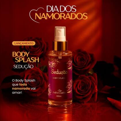 Imagem de Body Splash Feminino Sedução Fragrância Florais Amadeirada Marcante Envolvente 200ml