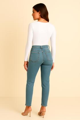 Imagem de Body Vermelho Feminino Suplex Manga Longa Decote Quadrado