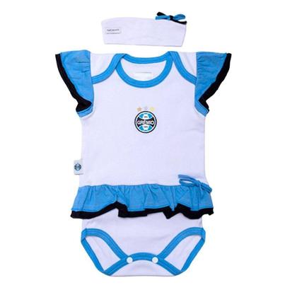 Imagem de Body Vestido Bebê Grêmio com Tiara Oficial