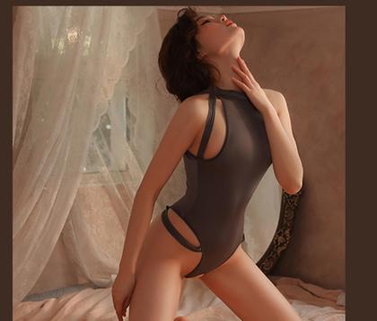 Imagem de Bodysuit SINGUYUN Cosplay Lingerie Anime Biquíni Feminino Cinza