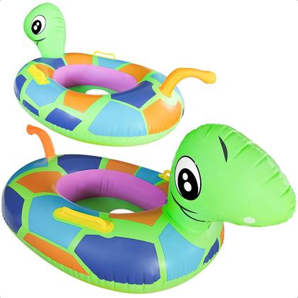 Imagem de Boia Animal Aquática Inflável Com Alça Para Diversão Infantil