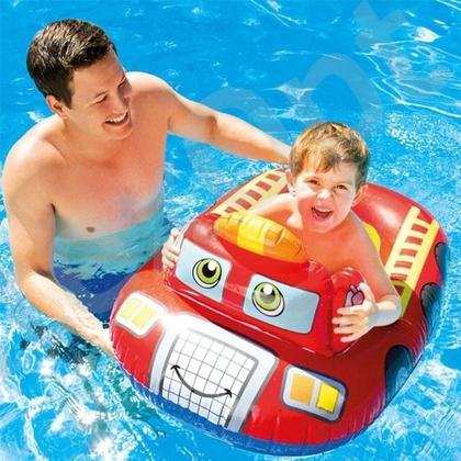 Imagem de Boia Baby Bote Inflável Kiddie Bombeiro - Intex