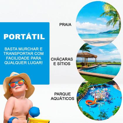 Imagem de Boia Bebê Cobertura Inflável Proteção E Diversão Infantil